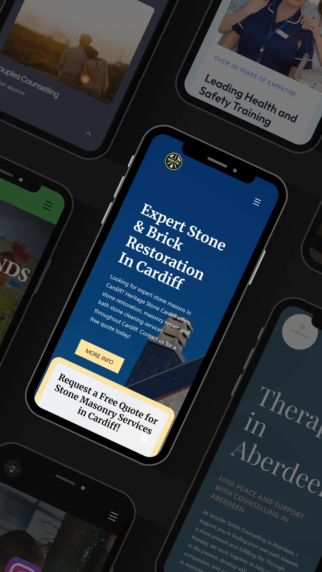 Large website mockup example